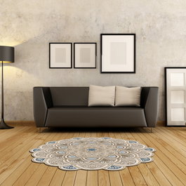 Conceptum Alfombra de Pasillo Crema 100 x 100 cm